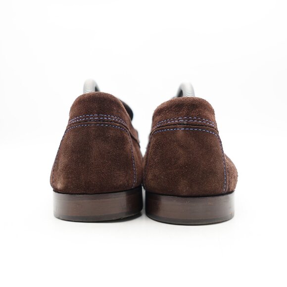 Donald J Pliner Dacio Men's Size 10 M Brown Suede Slip-On Shoes - Picture 6 of 11